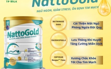 Sữa NattoGold - 8936138318255 Giảm stress, ngủ ngon, ổn định tim mạch